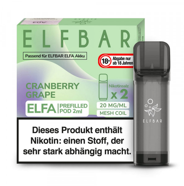 Elf Bar ELFA Prefilled Pod Cranberry Grape (2 Stk)