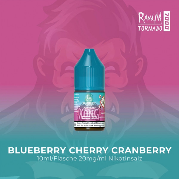 RandM Tornado Liquid 10 ml - Blueberry Cherry Cranberry 20 mg/ml