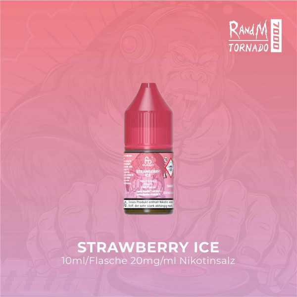 RandM Tornado Liquid 10 ml - Strawberry Ice 20 mg/ml