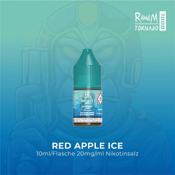 RandM Tornado Liquid 10 ml - Red Apple Ice 20 mg/ml