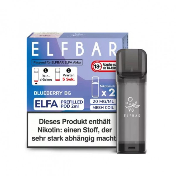 Elf Bar ELFA Prefilled Pod Blueberry BG (2 Stk)