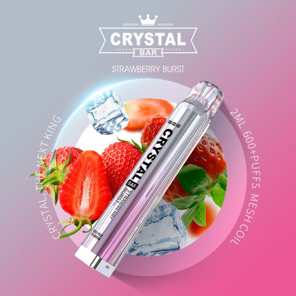 Crystal Bar Vape 600 - Strawberry Burst