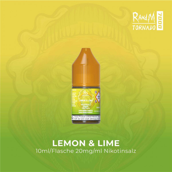 RandM Tornado Liquid 10 ml - Lemon Lime 20 mg/ml