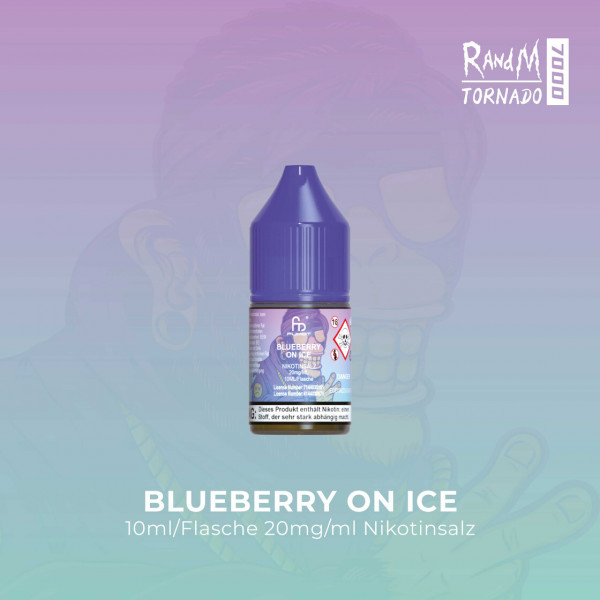 RandM Tornado Liquid 10 ml - Blueberry on Ice 20 mg/ml