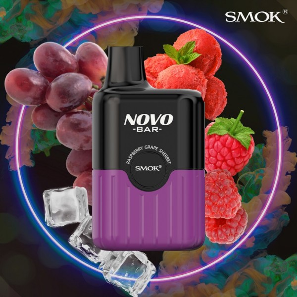 Smok Novo Bar 600 - Raspberry Grape Sherbet