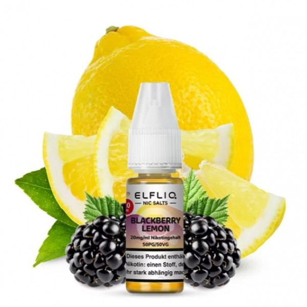 Elfliq by Elf Bar NicSalt Liquid - Blackberry Lemon 20mg