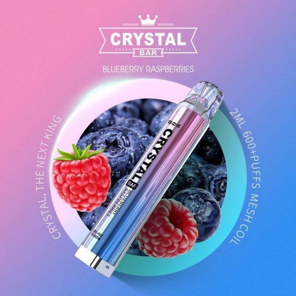 Crystal Bar Vape 600 - Blue Raspberries