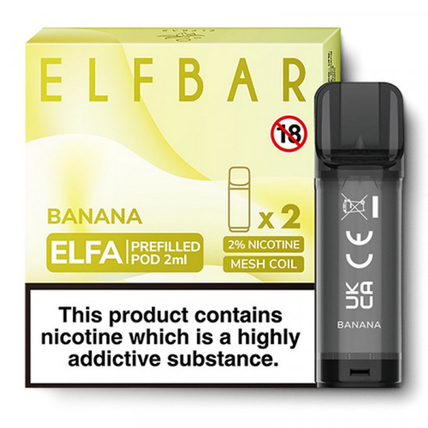 Elf Bar ELFA Prefilled Pod Banana (2 Stk)